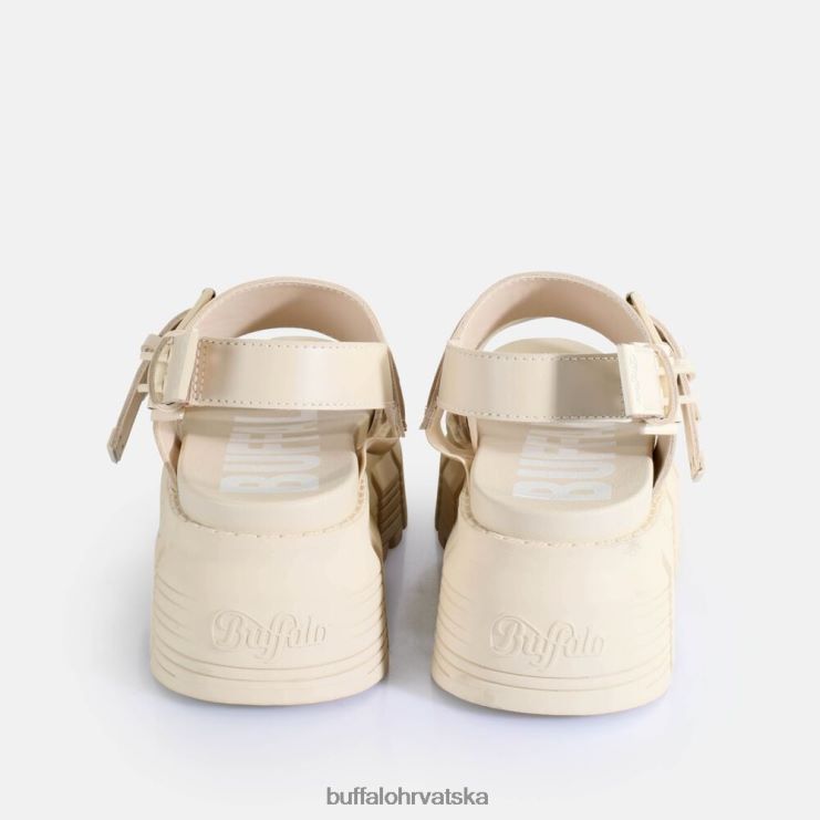 krema Buffalo ava sandale s platformom veganske |sandale TDD6T519